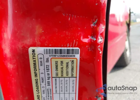 2008 Ford F150 Stx/Xl/Xlt из США, поврежденный, VIN 1FTRF12268KE90809